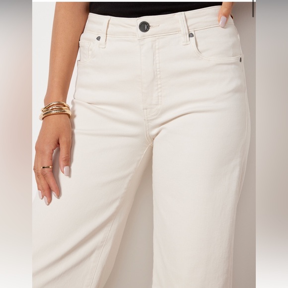 Kut from the Kloth off white crop jeans - Picture 3 of 5